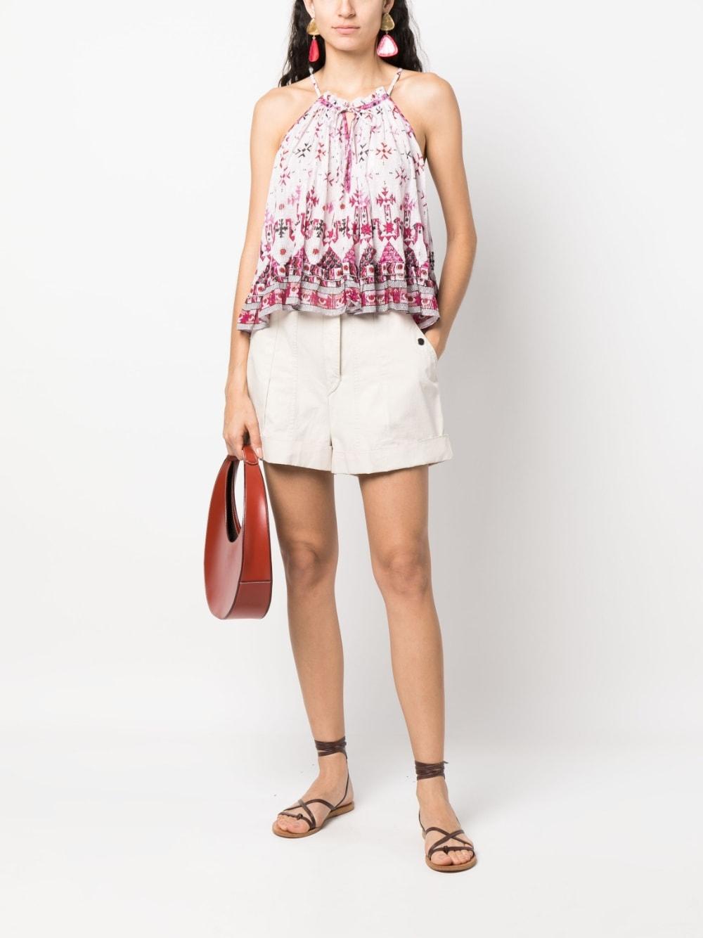 marant etoile top white cotton - women