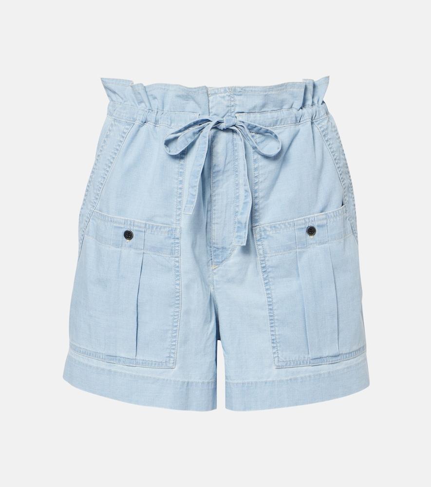 marant etoile valdina cotton shorts