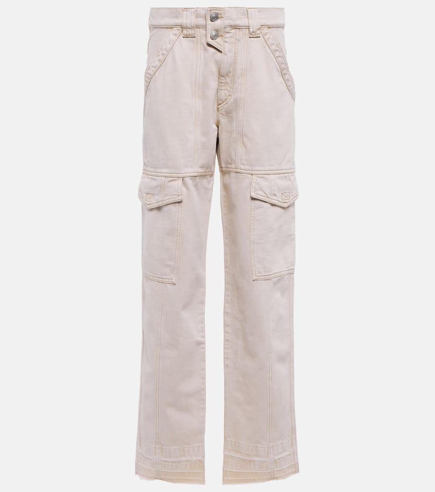 marant etoile vayoneo cargo straight jeans