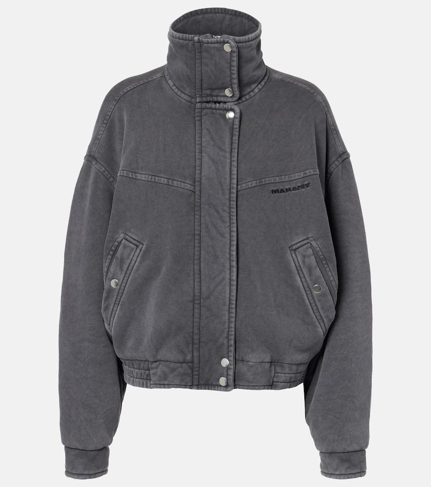 marant etoile yanissa cotton jersey jacket