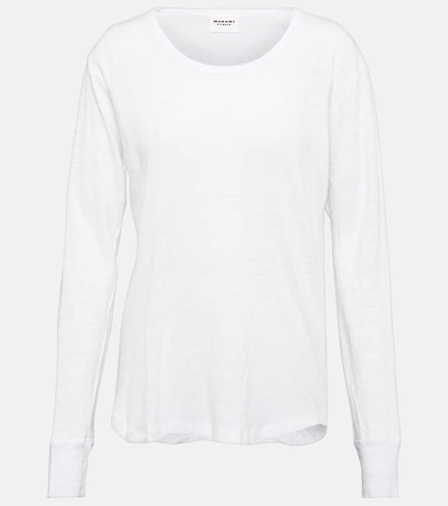 marant etoile zeline linen top
