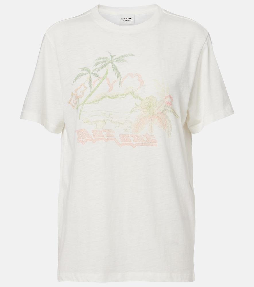 marant etoile zewel printed cotton t