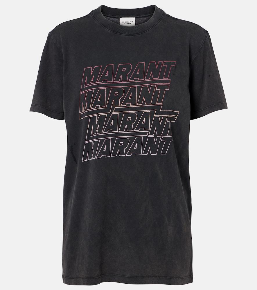 marant etoile zoeline printed cotton jersey t