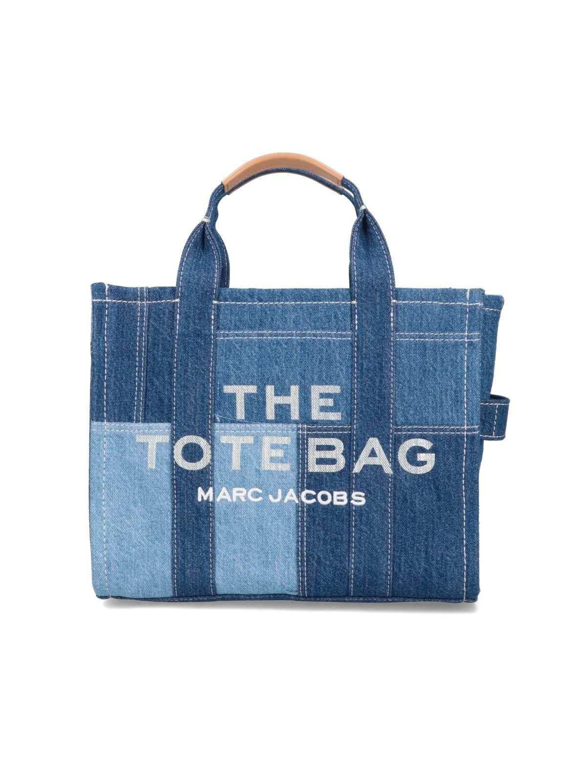 marc jacobs 'the denim tote' midi bag