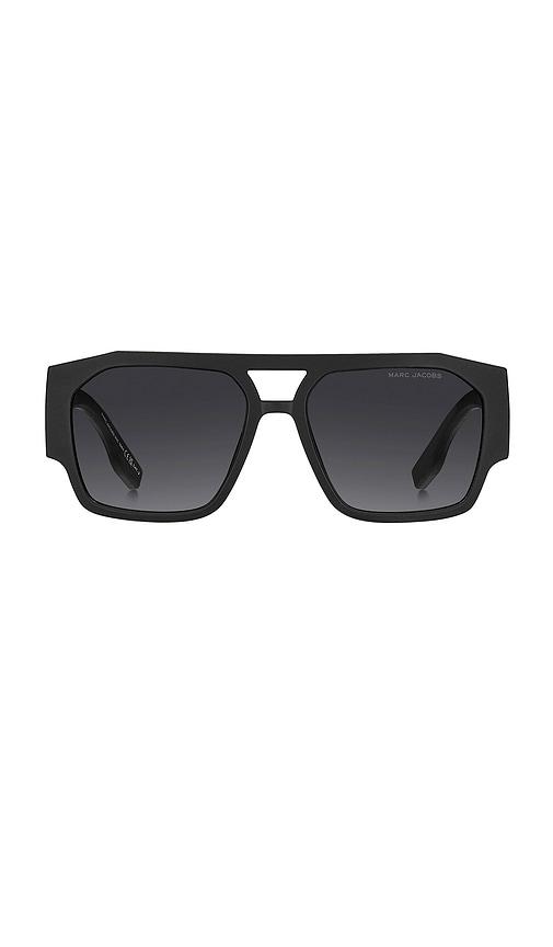 marc jacobs aviator sunglasses in black.