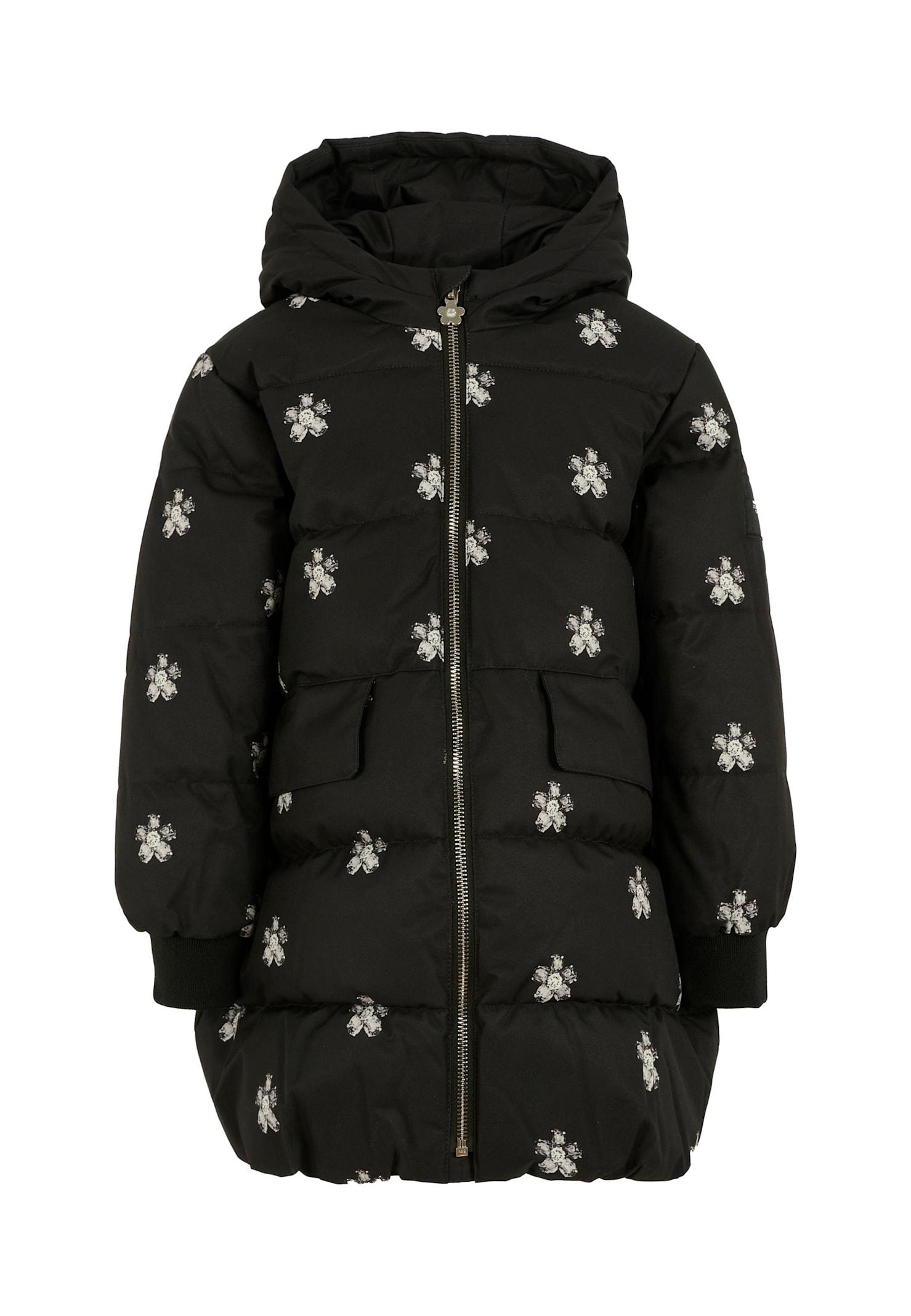 marc jacobs black down jacket for girl with daisy