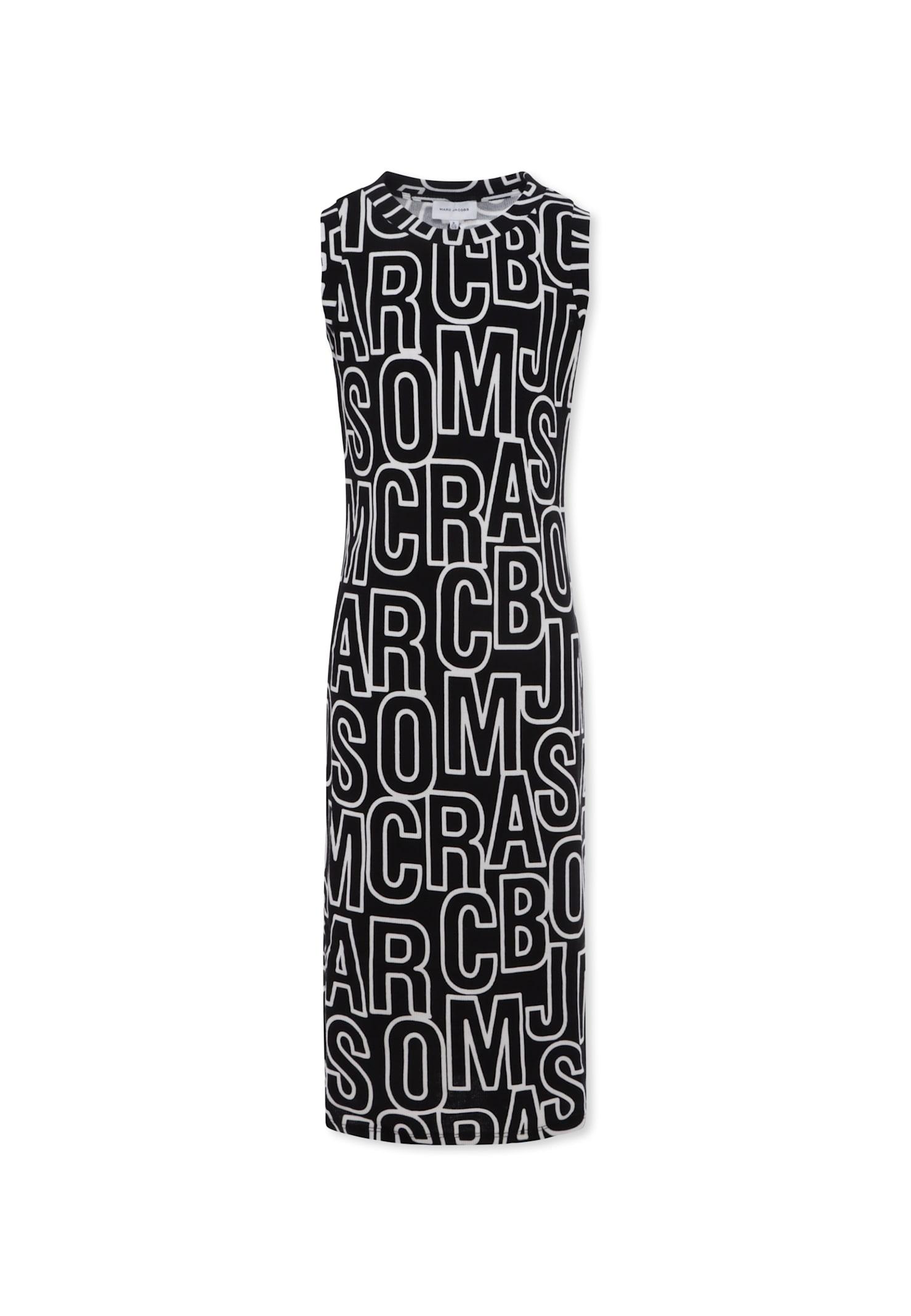 marc jacobs black dress for girl with logo