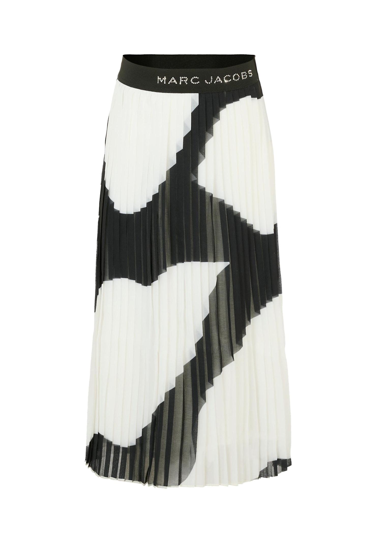 marc jacobs black skirt for girl with logo