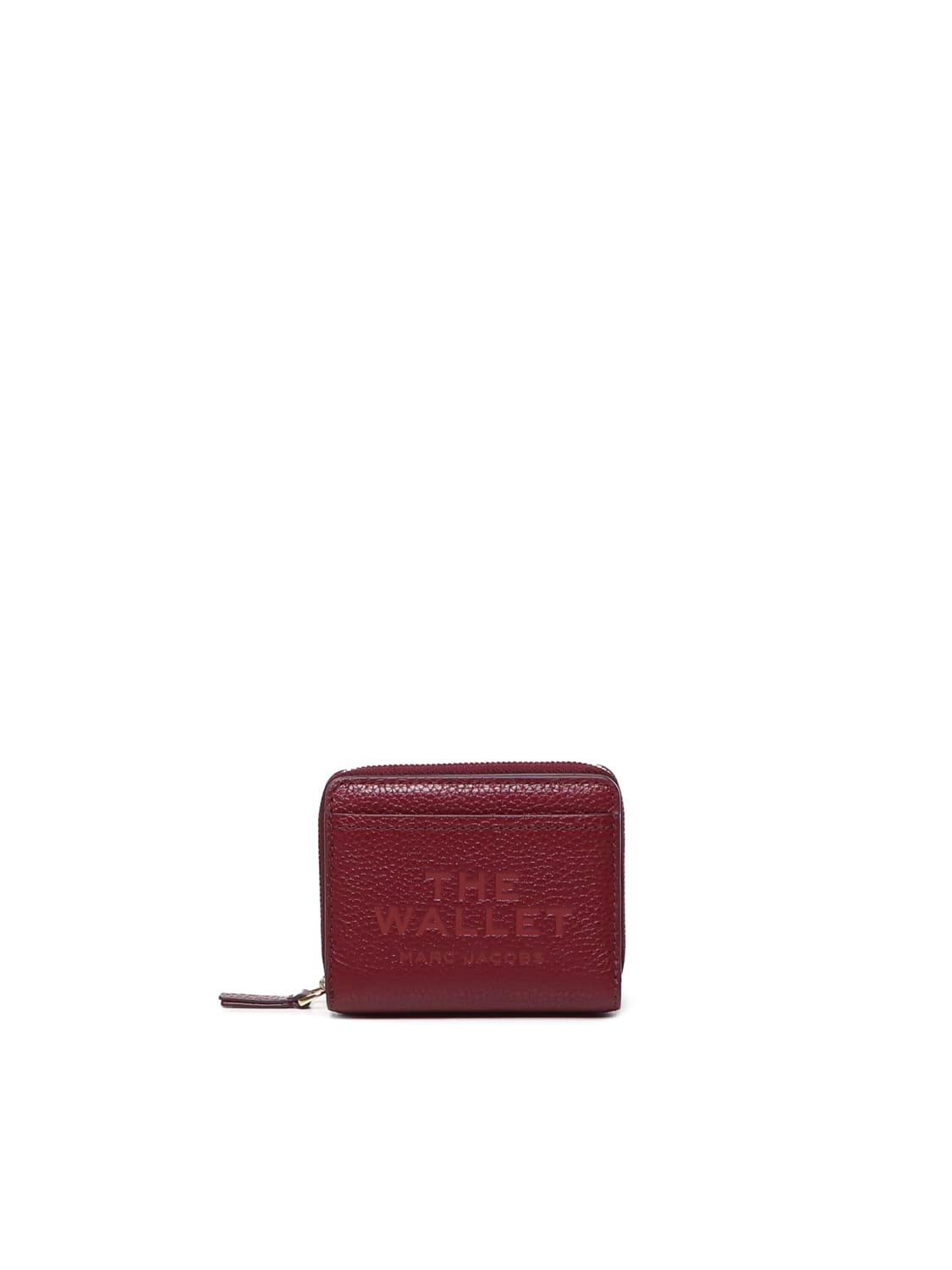 marc jacobs logo printed zipped mini compact wallet