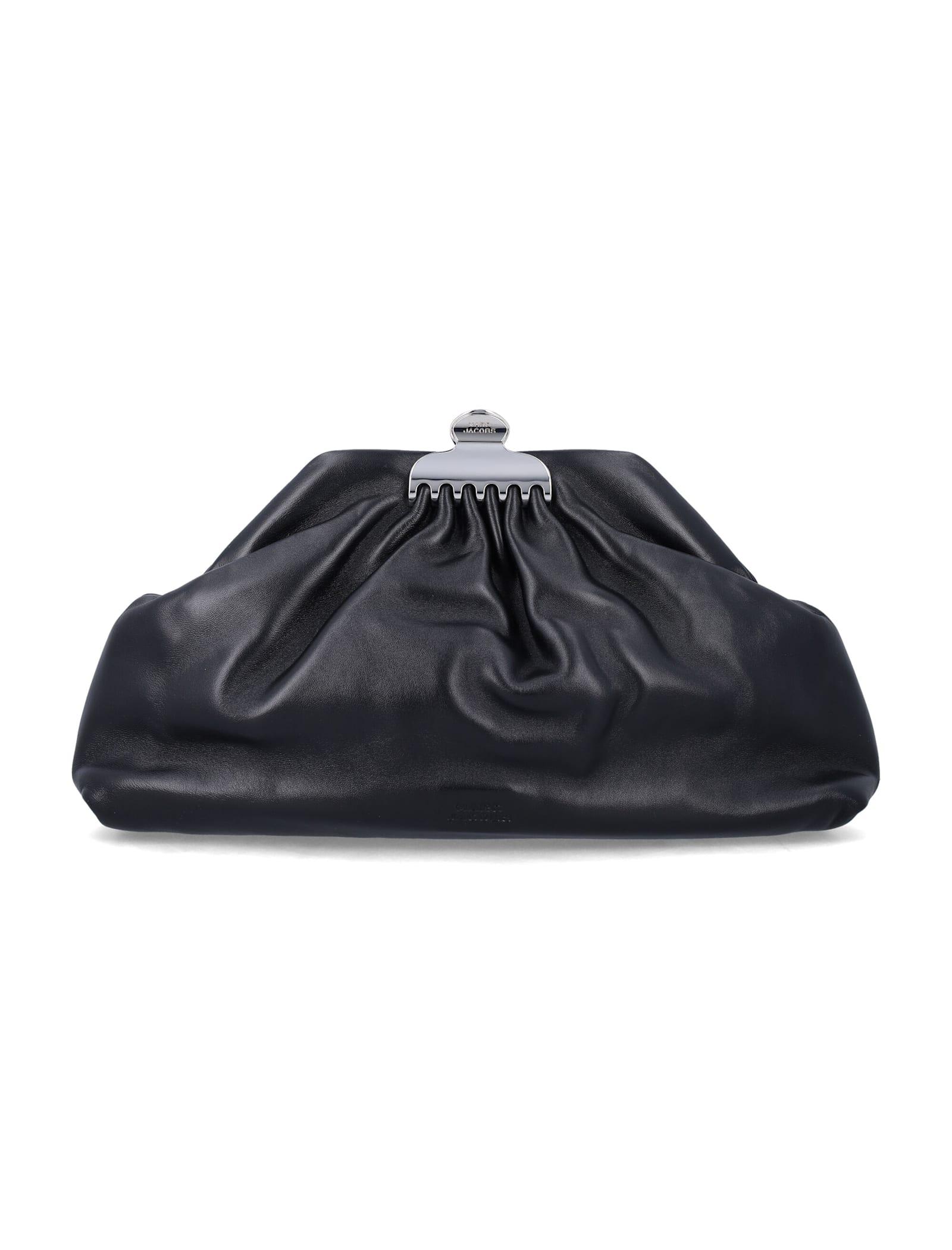 marc jacobs medium glam leather clutch
