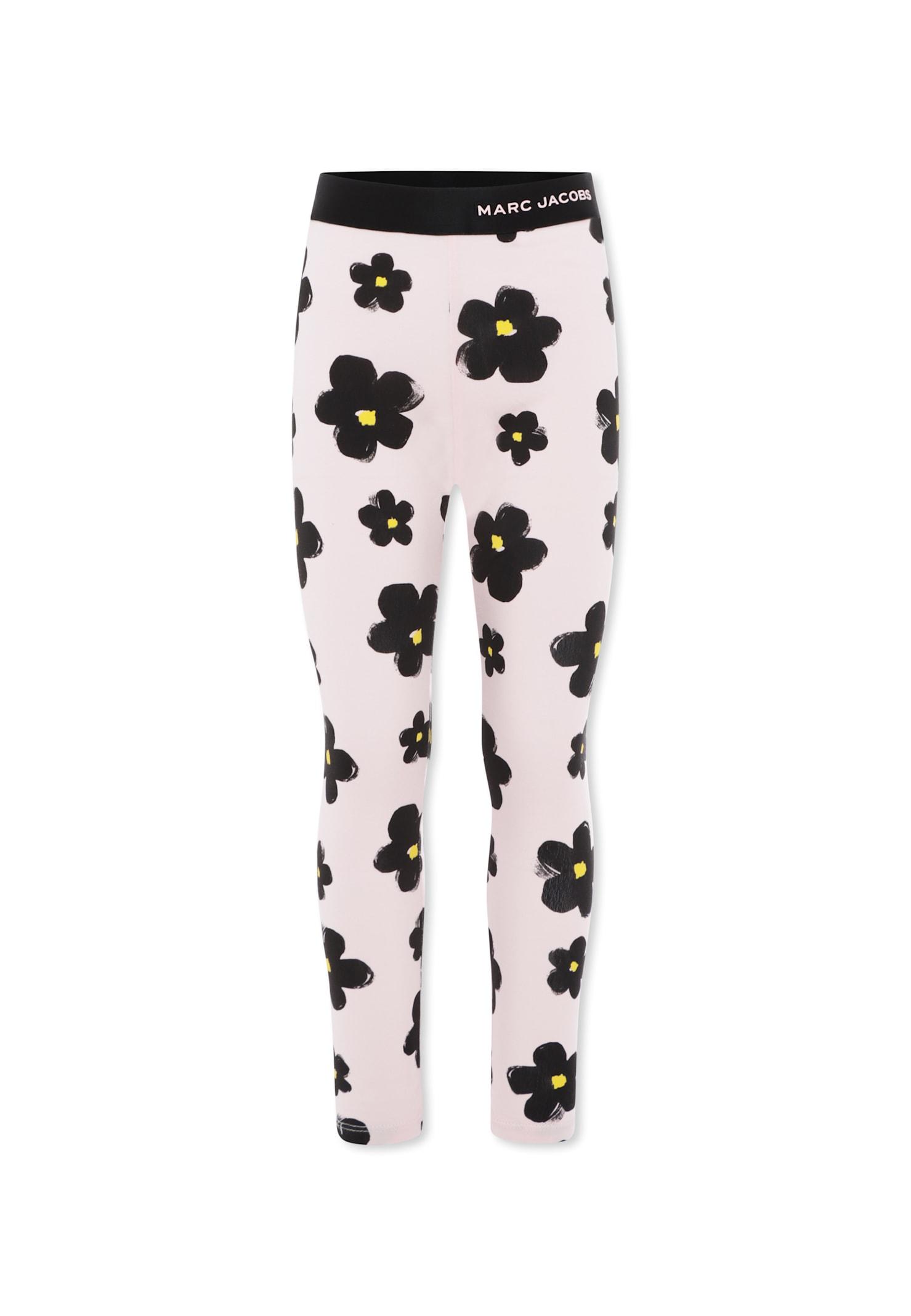 marc jacobs pink leggings for girl with flower