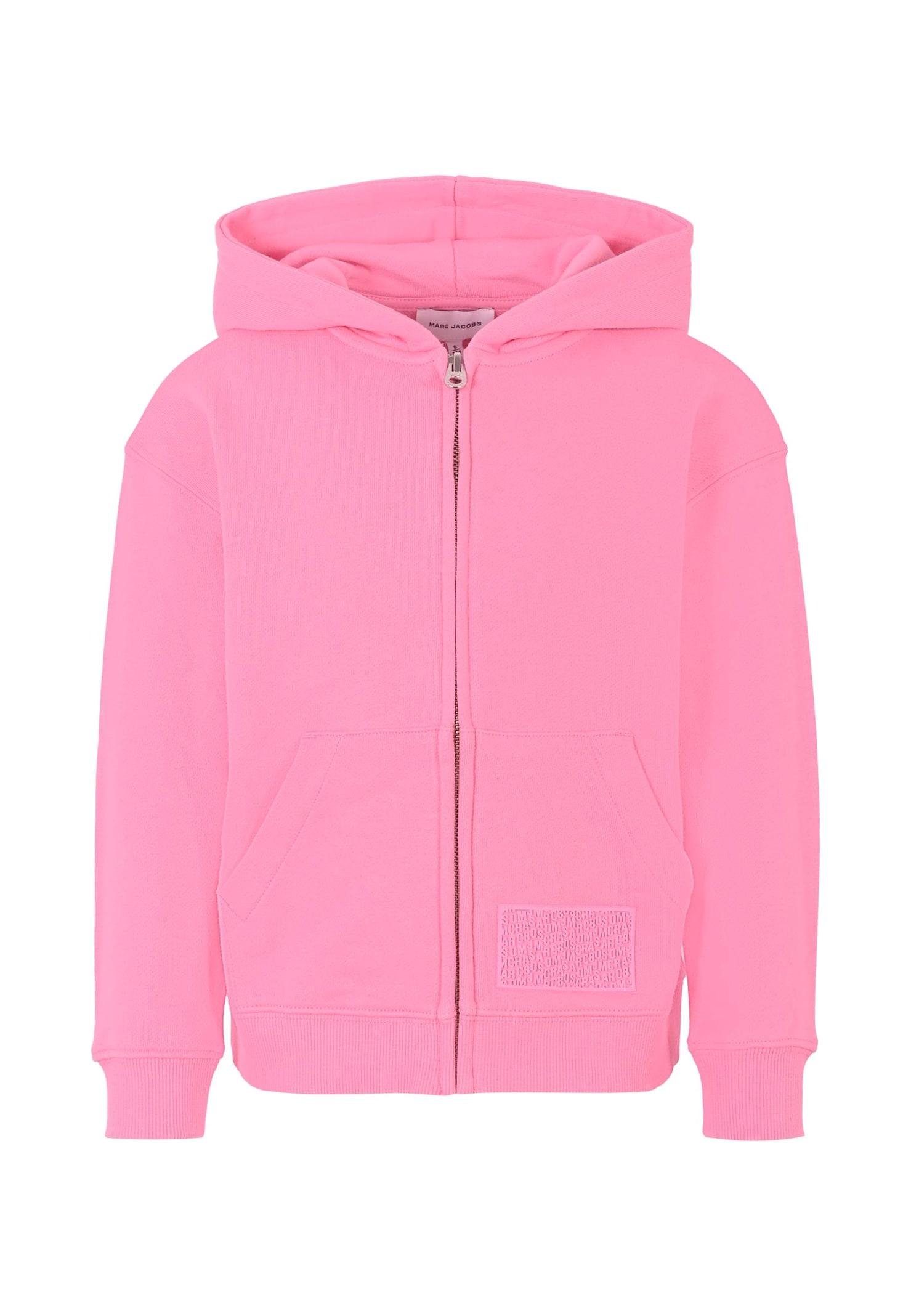 marc jacobs pink sweatshirt for girl with logo