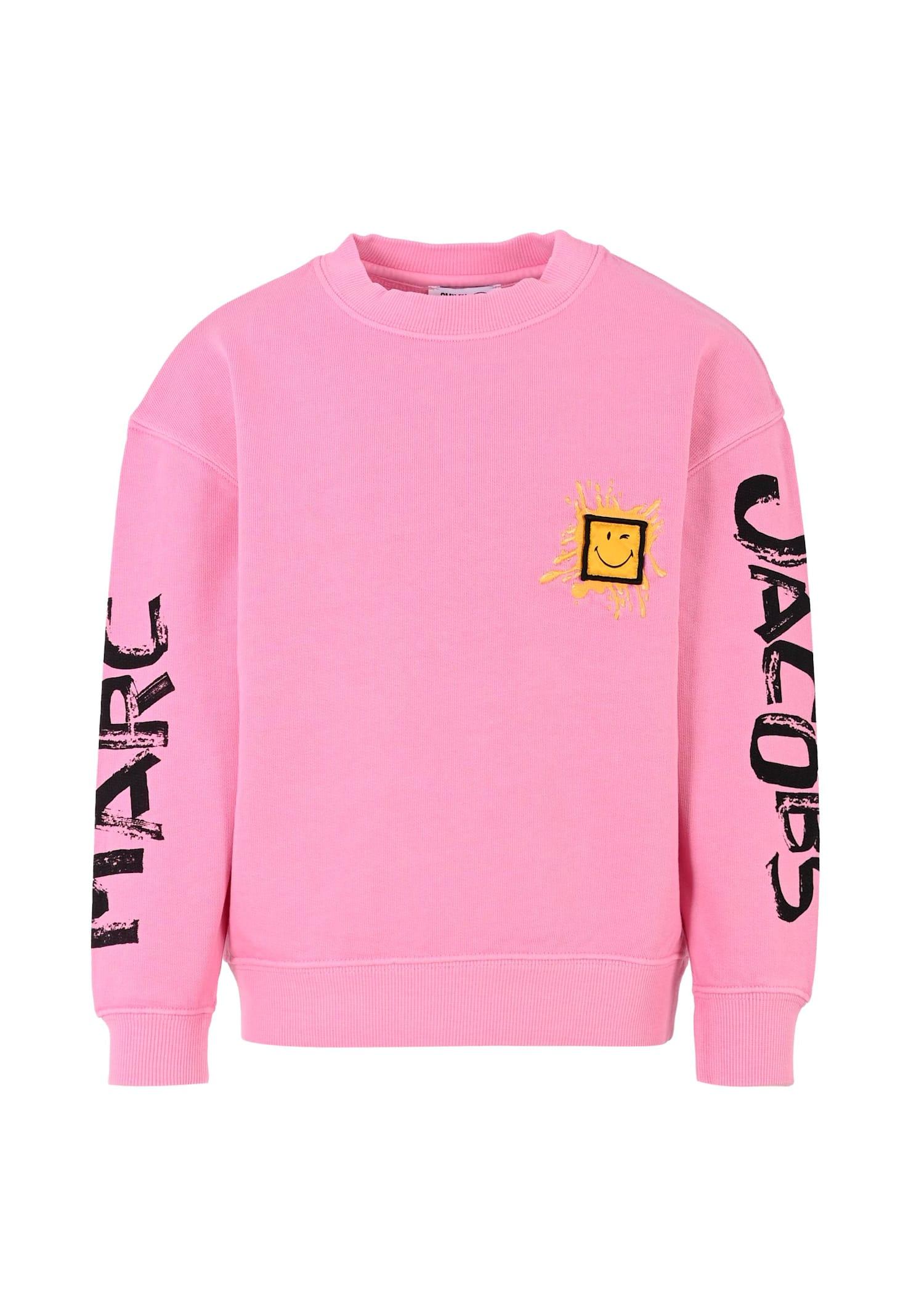 marc jacobs pink sweatshirt for girl with patch