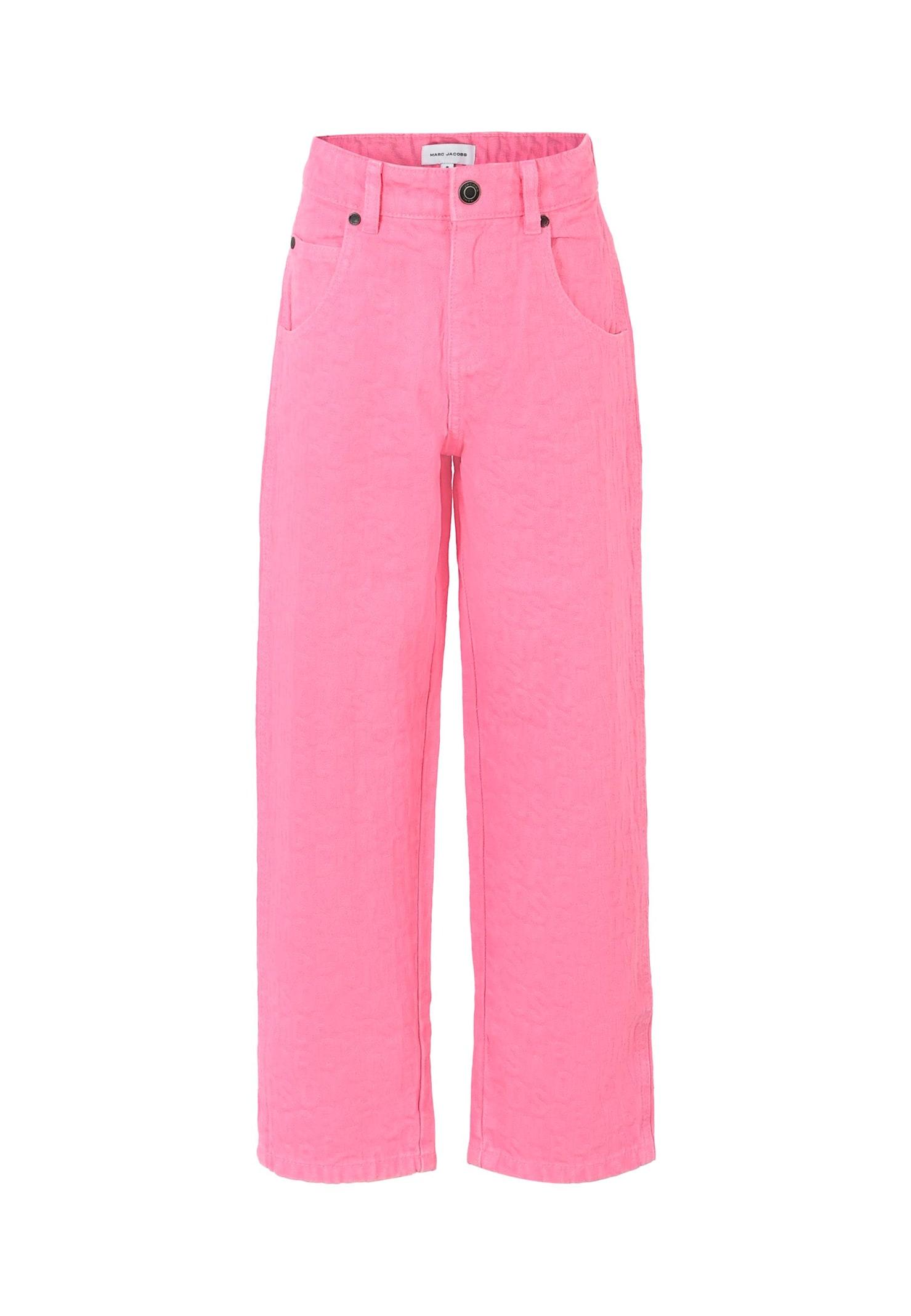marc jacobs pink trousers for girl with logo
