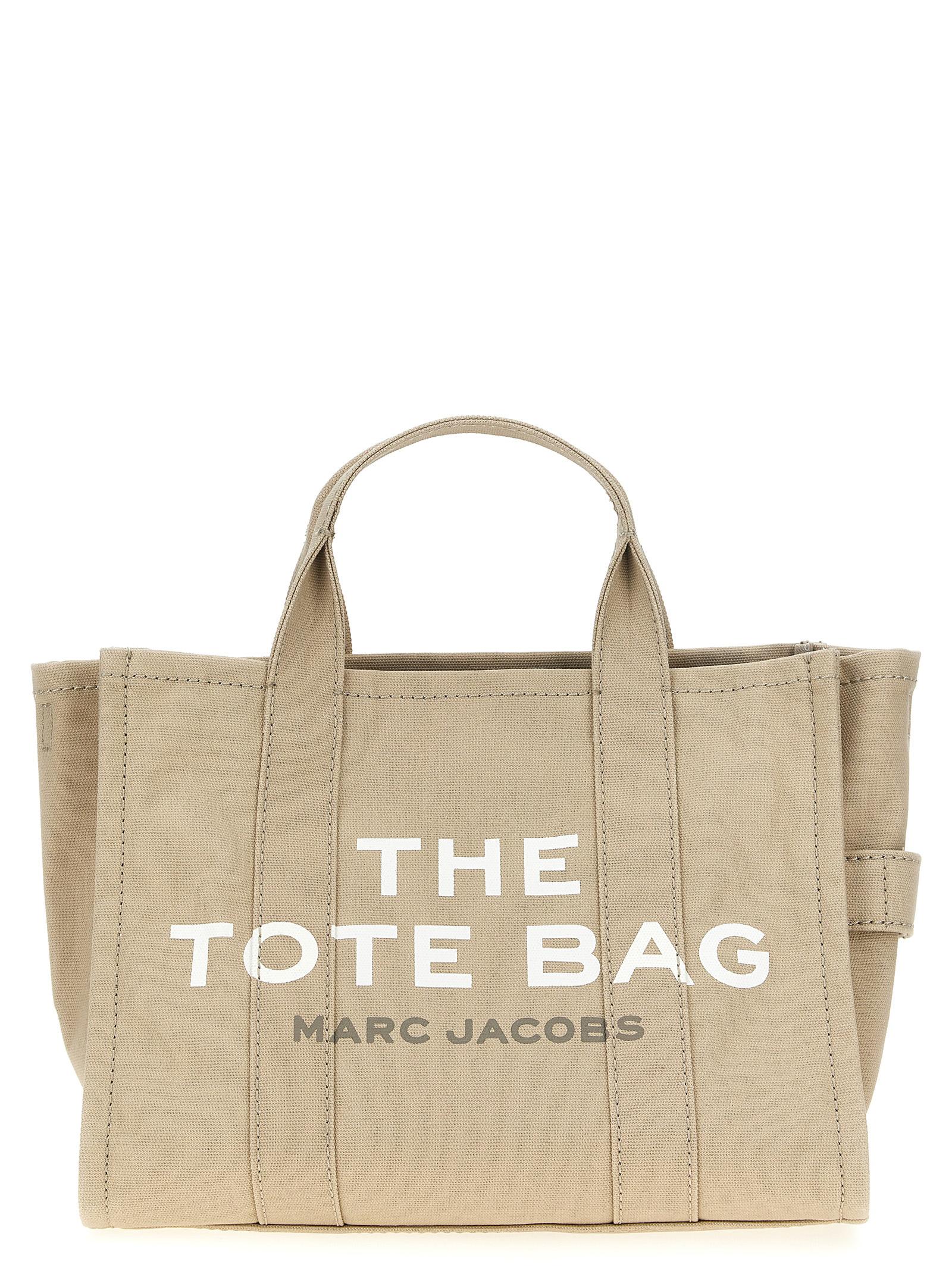 marc jacobs shopping the canvas medium tote beige cotton bag - women
