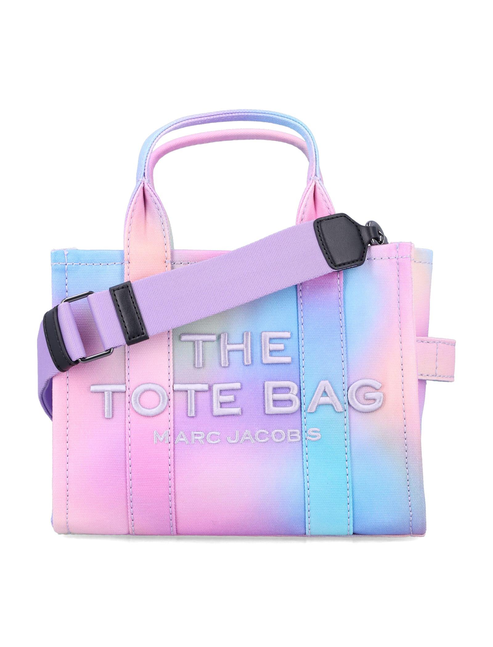 marc jacobs small rainbow canvas tote bag