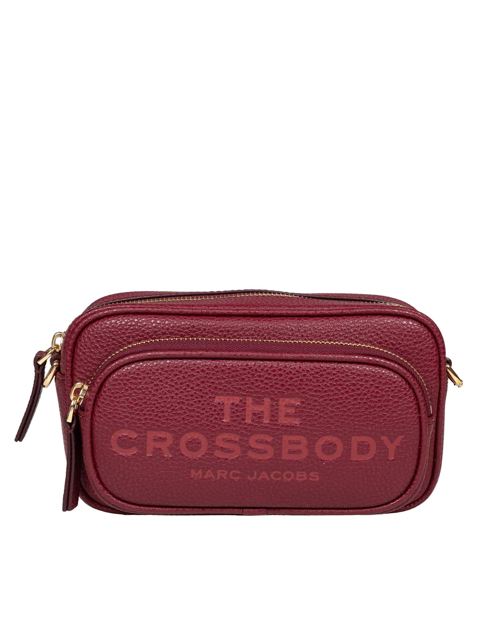 marc jacobs the crossbody shoulder bag in bordeaux leather
