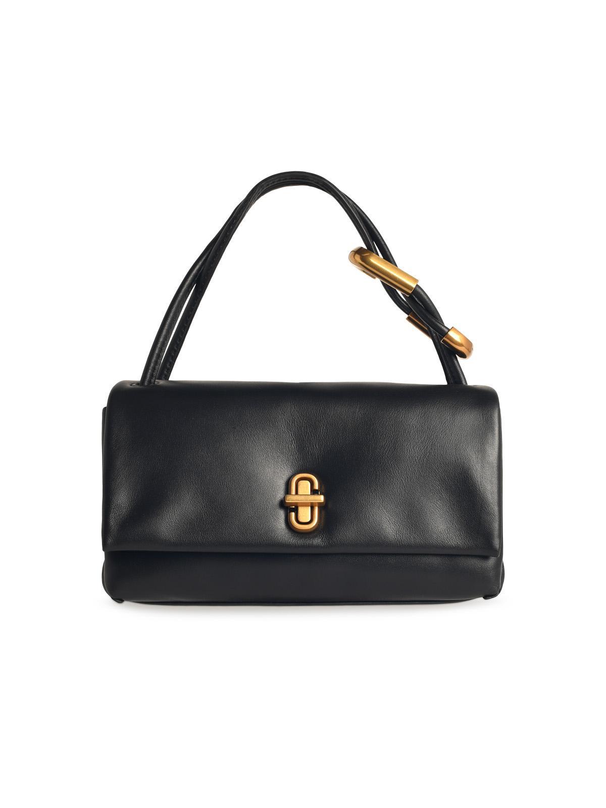 marc jacobs the dual bag mini bag in black leather