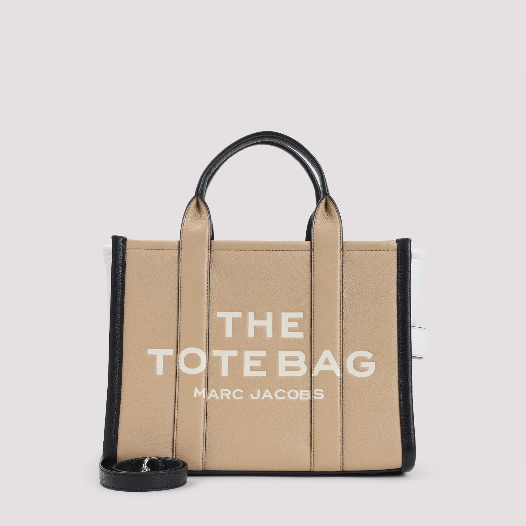 marc jacobs the medium tote bag nude & neutrals cow leather - women