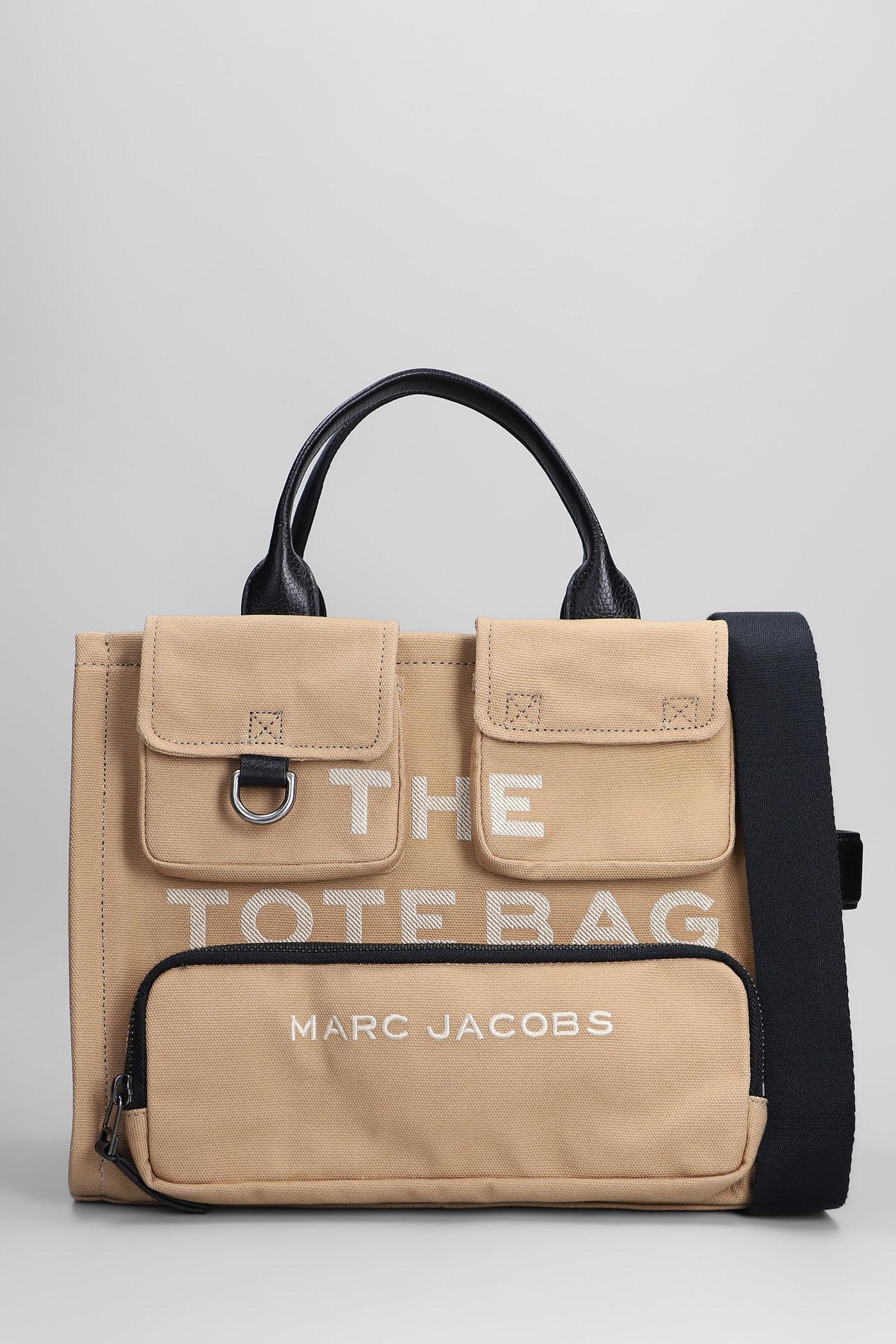 marc jacobs the medium tote tote in camel cotton