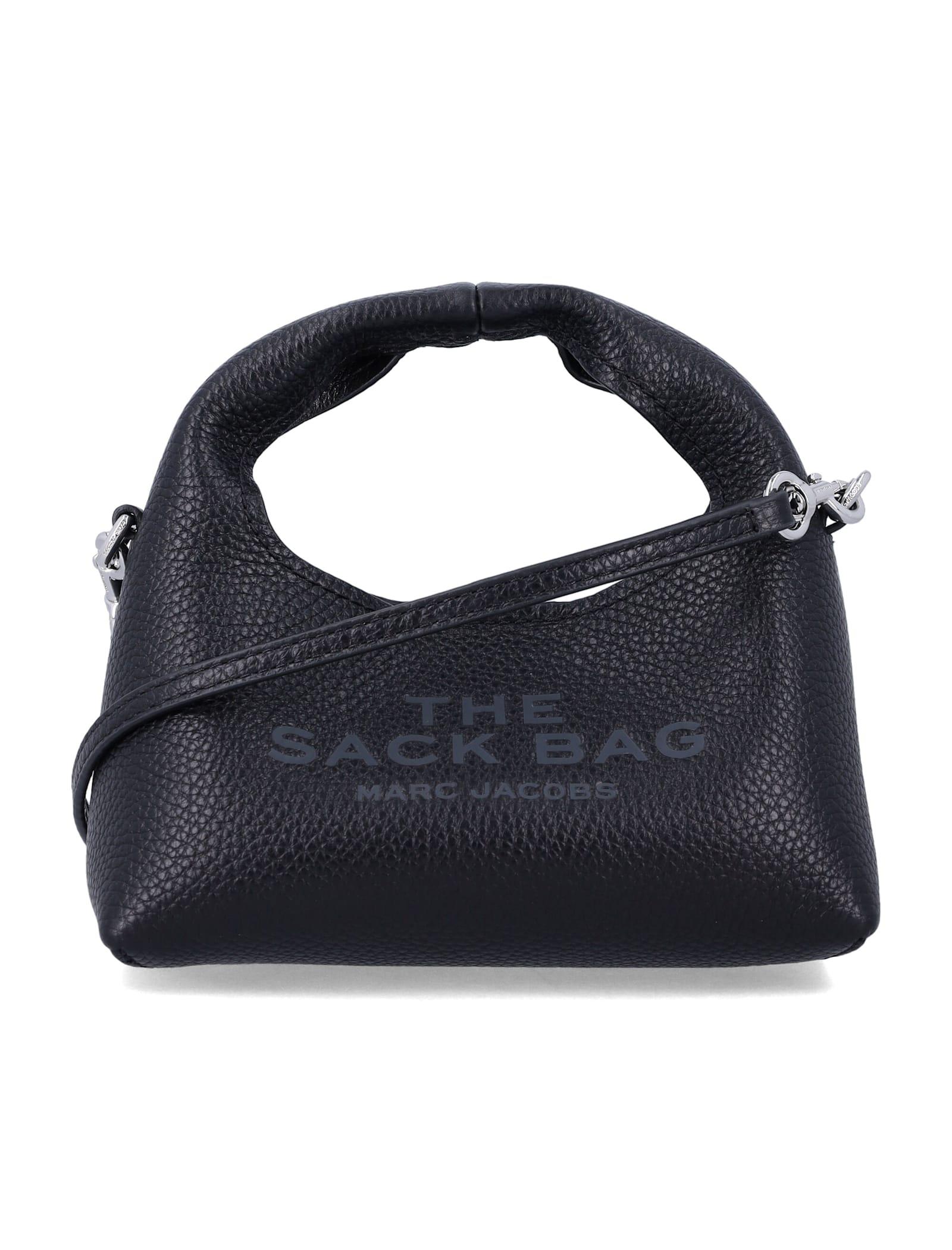 marc jacobs the micro crossbody sack bag in full-grain leather