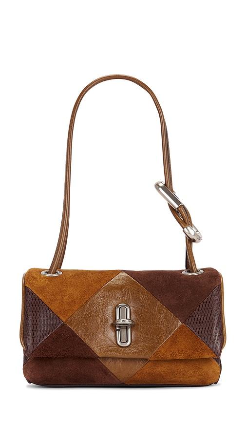 marc jacobs the mini dual shoulder bag in brown.