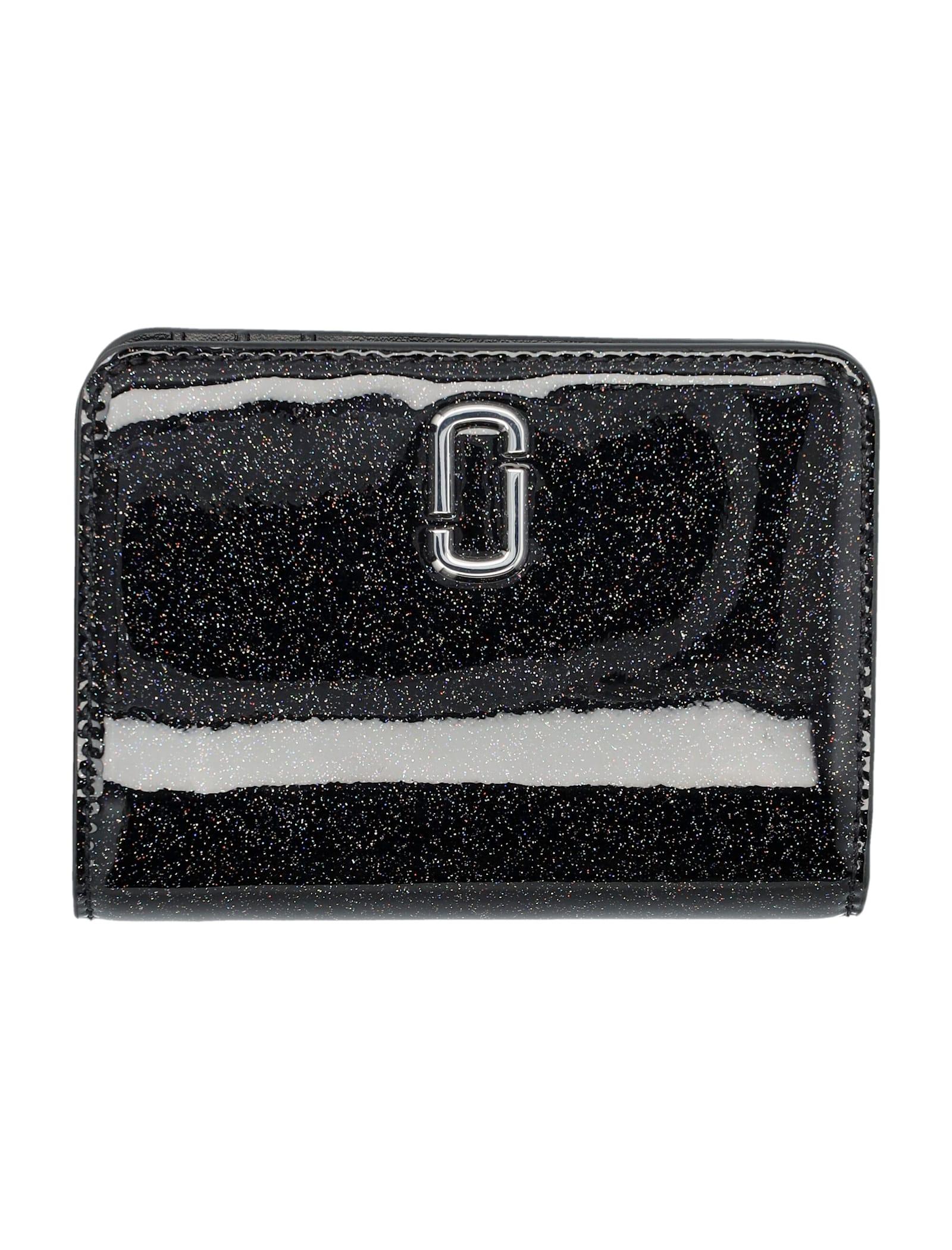 marc jacobs the mini glittered compact wallet