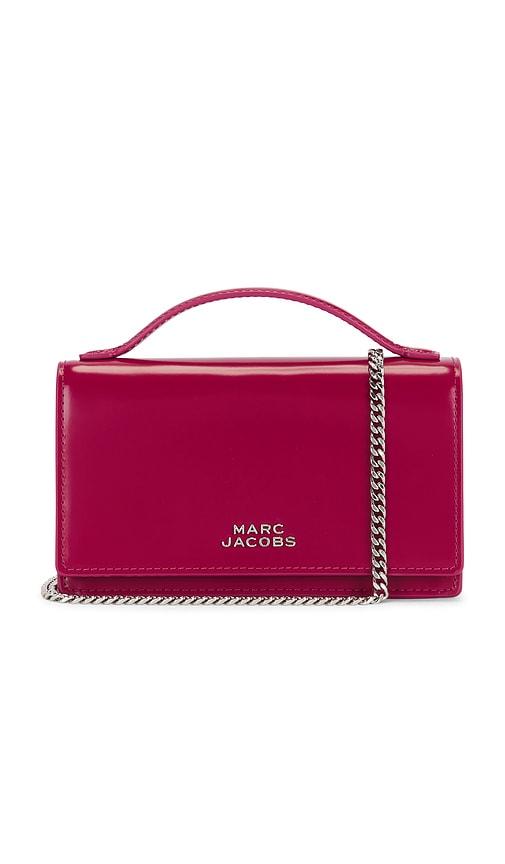 marc jacobs the mirror mini bag in pink.