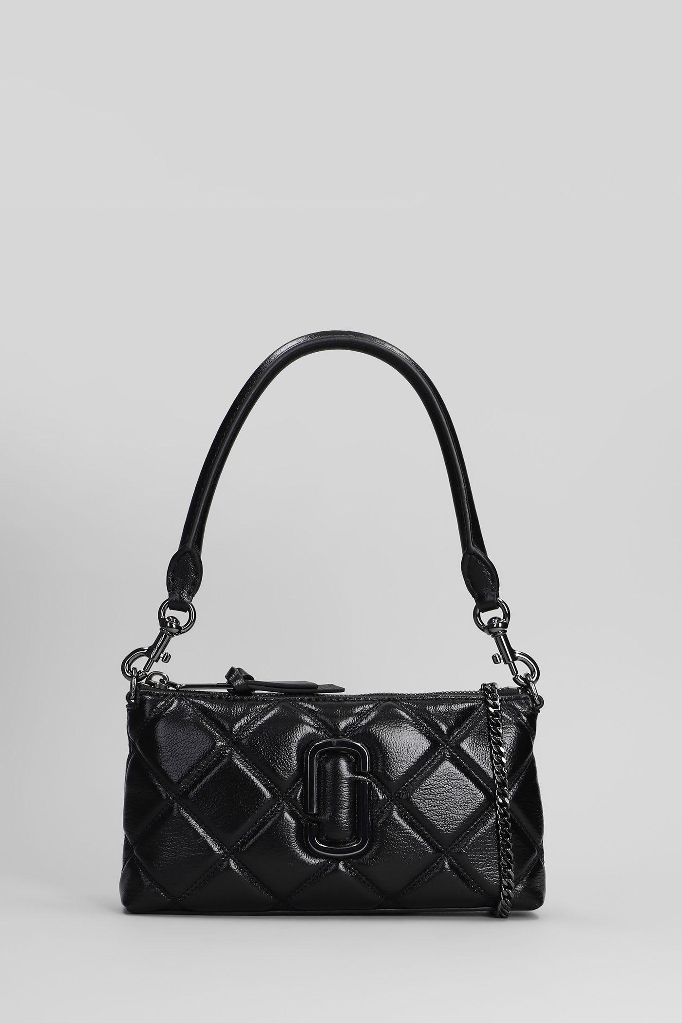 marc jacobs the pochette shoulder bag in black leather