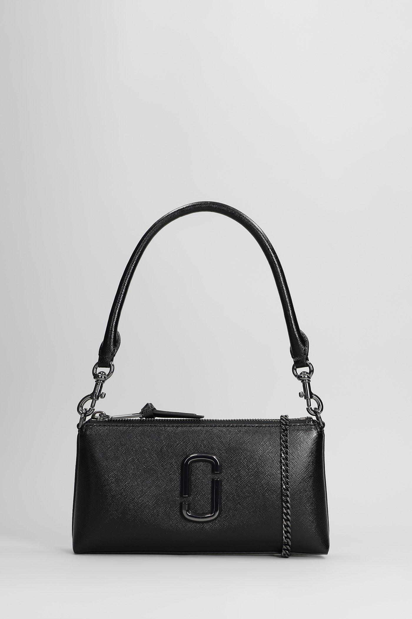 marc jacobs the pochette shoulder bag in black leather