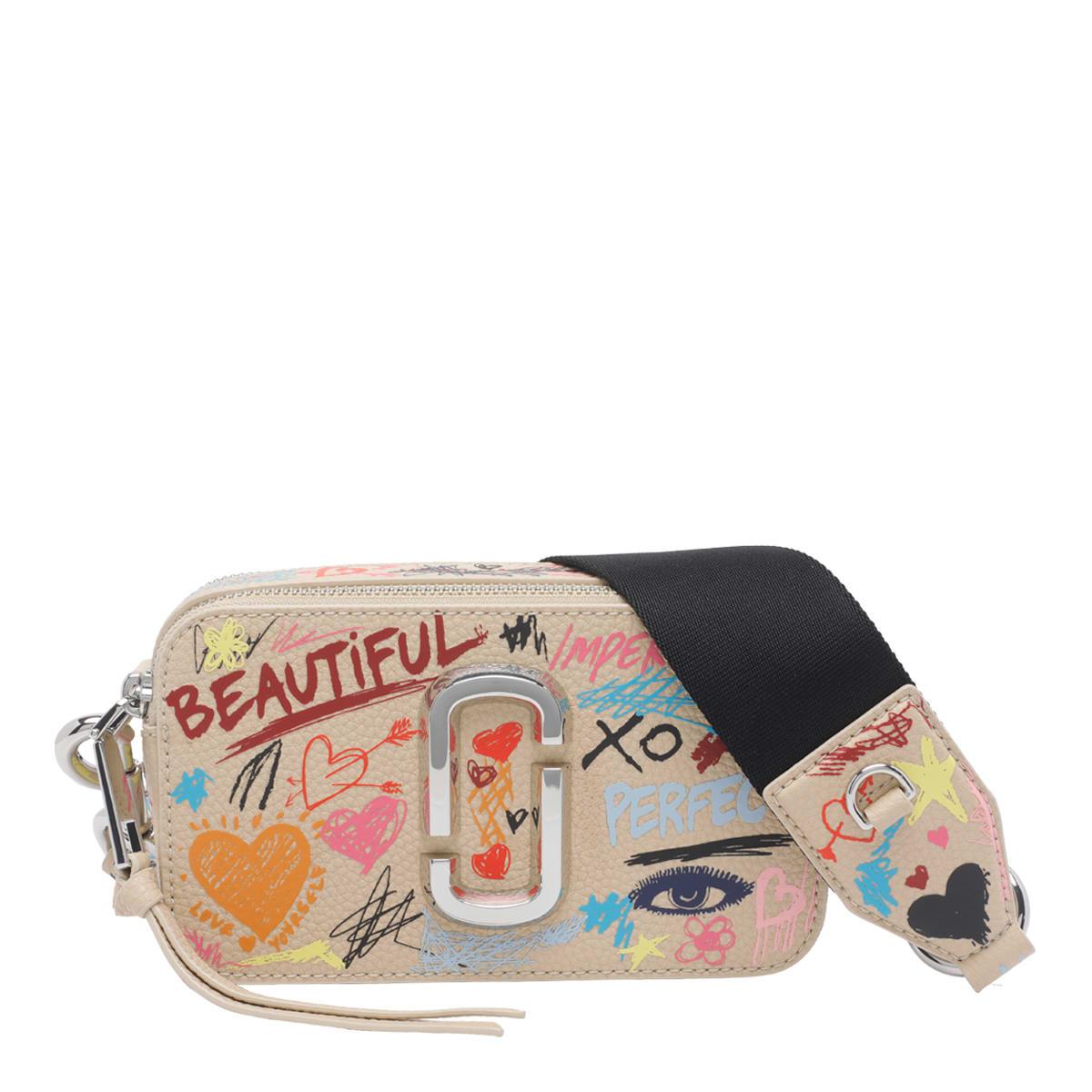 marc jacobs the punk scribble snapshot bag