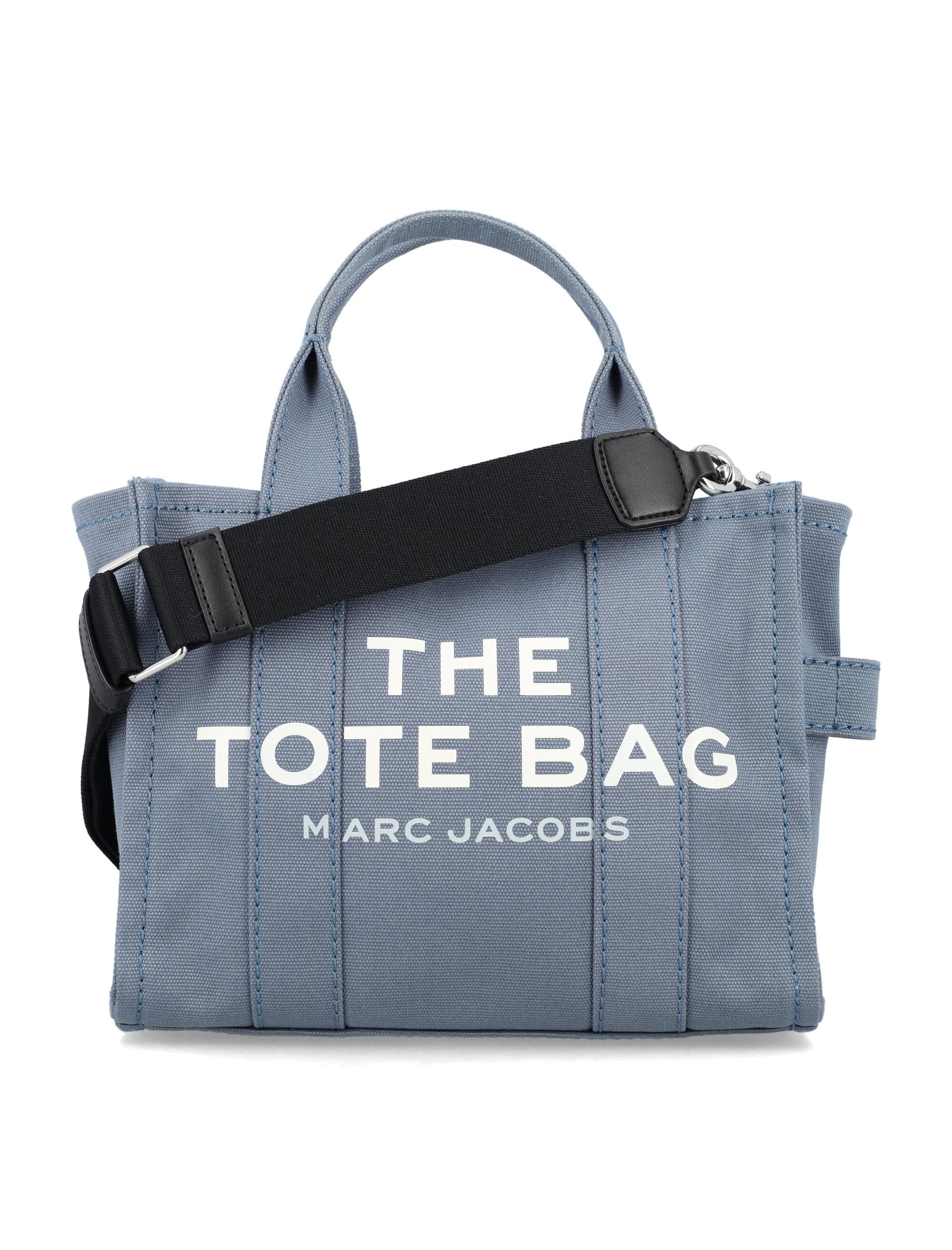 marc jacobs the small canvas tote bag blue shadow cotton - women