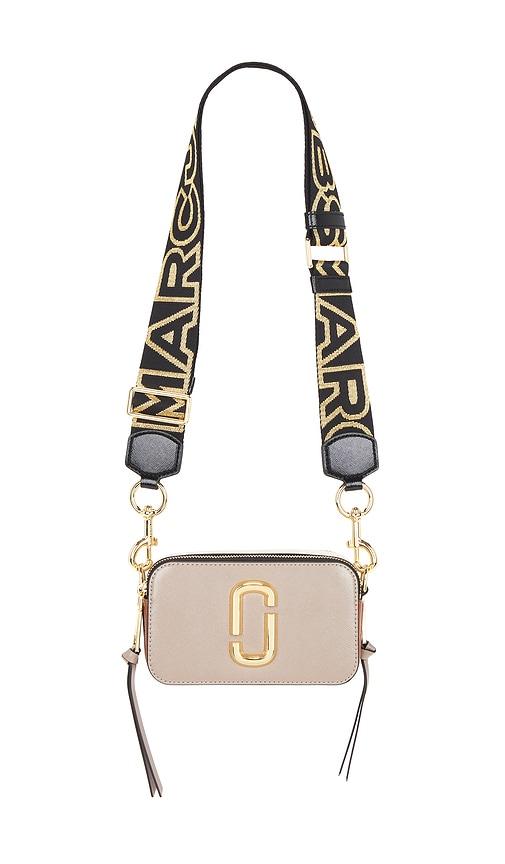marc jacobs the snapshot bag in taupe.