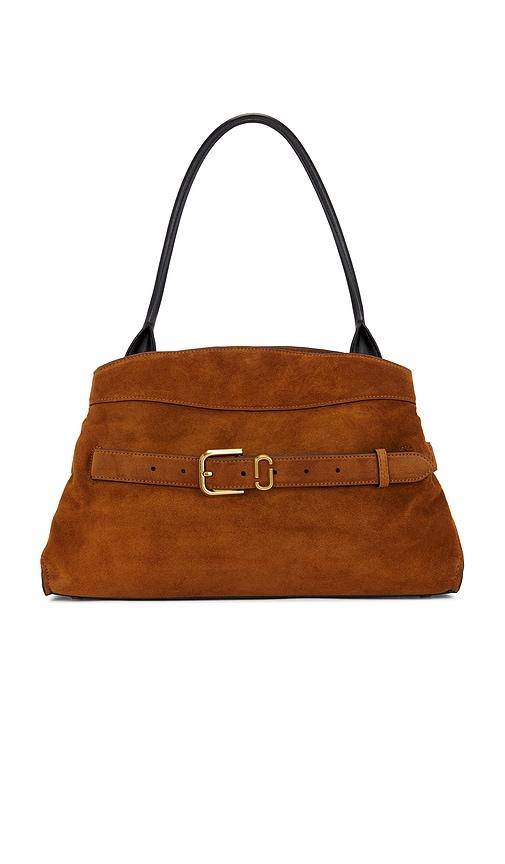 marc jacobs the suede dakota satchel bag in brown.