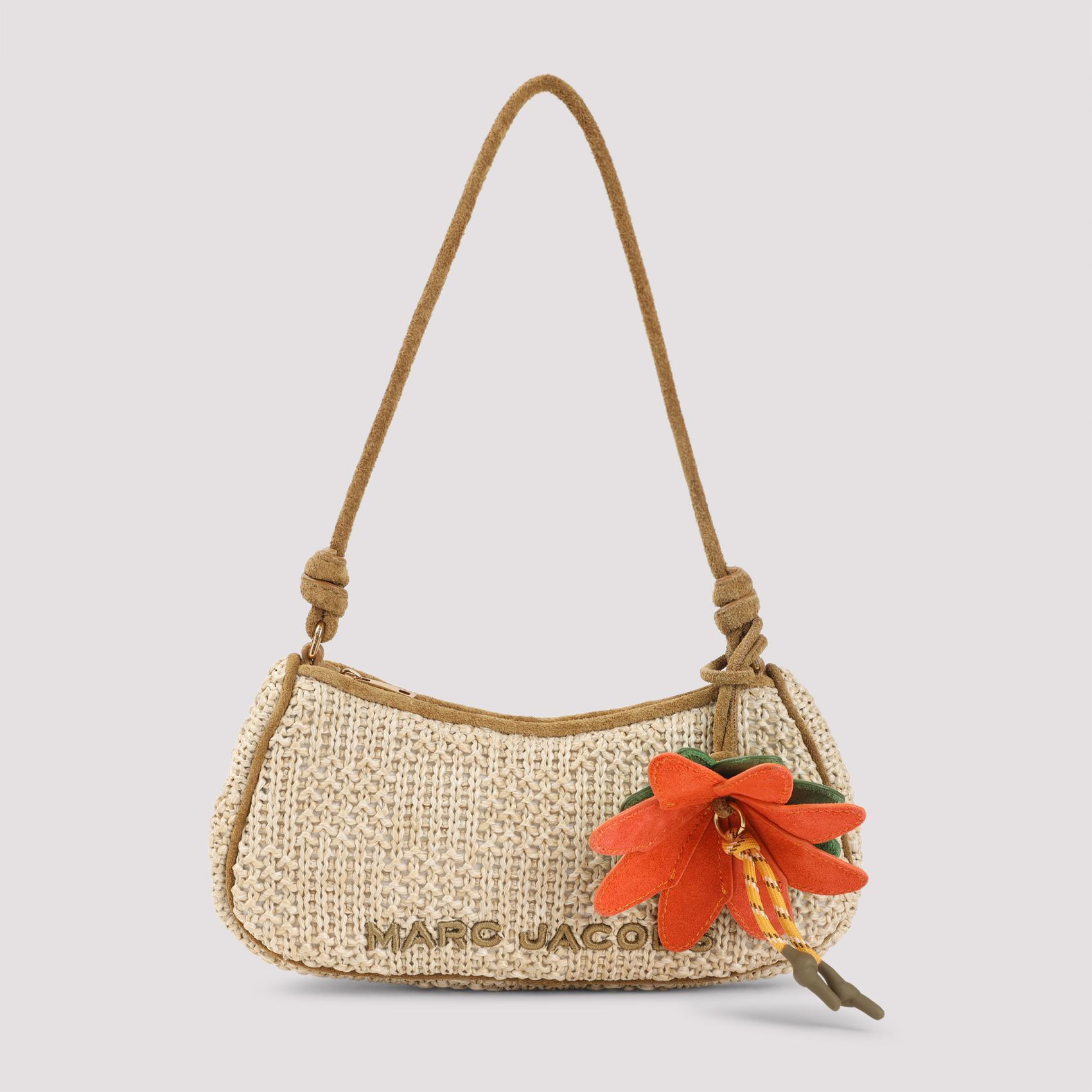 marc jacobs the summer handbag nude & neutrals suede leather twill bag - women