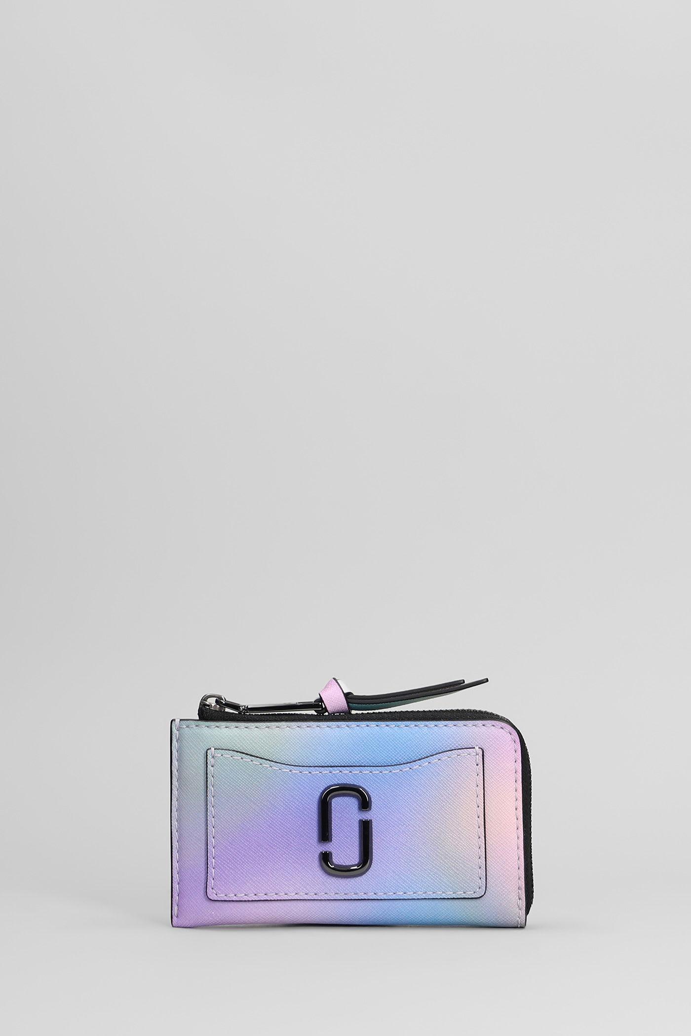 marc jacobs the top zip multi wallet in multicolor leather