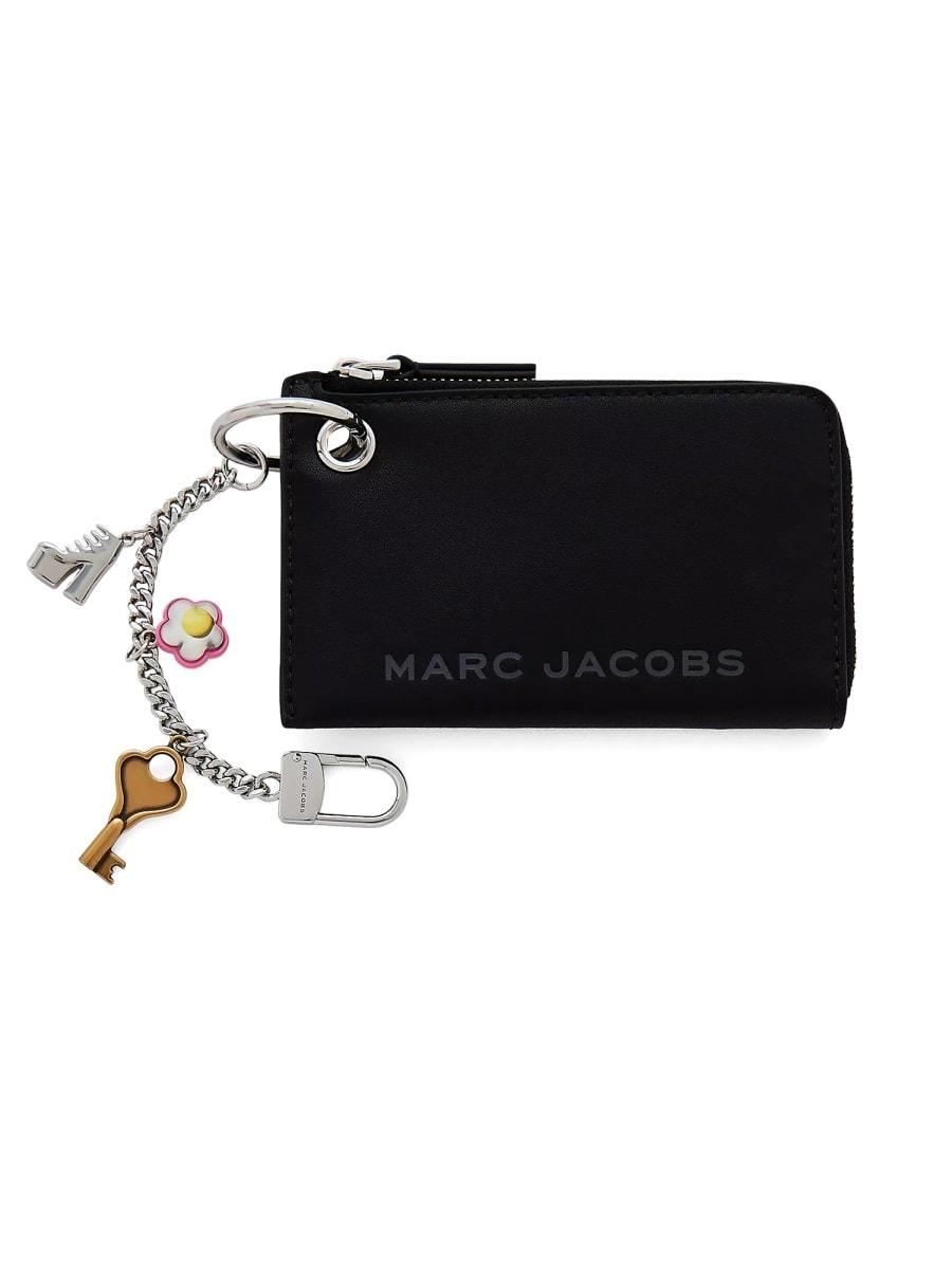 marc jacobs zippered wallet with pendant