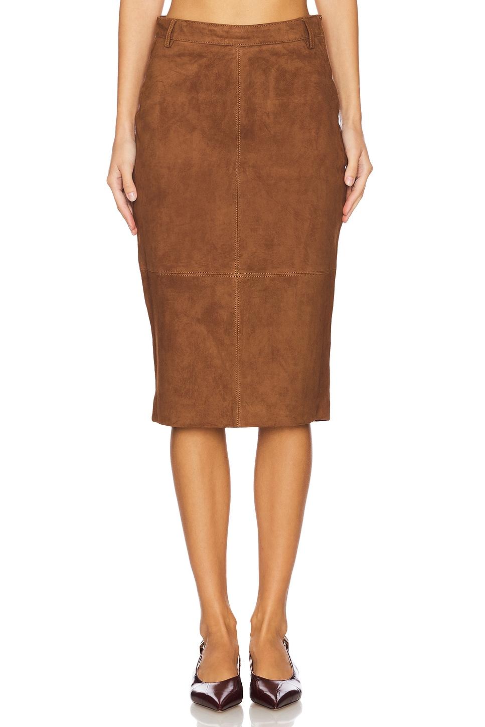 marcella suede skirt
