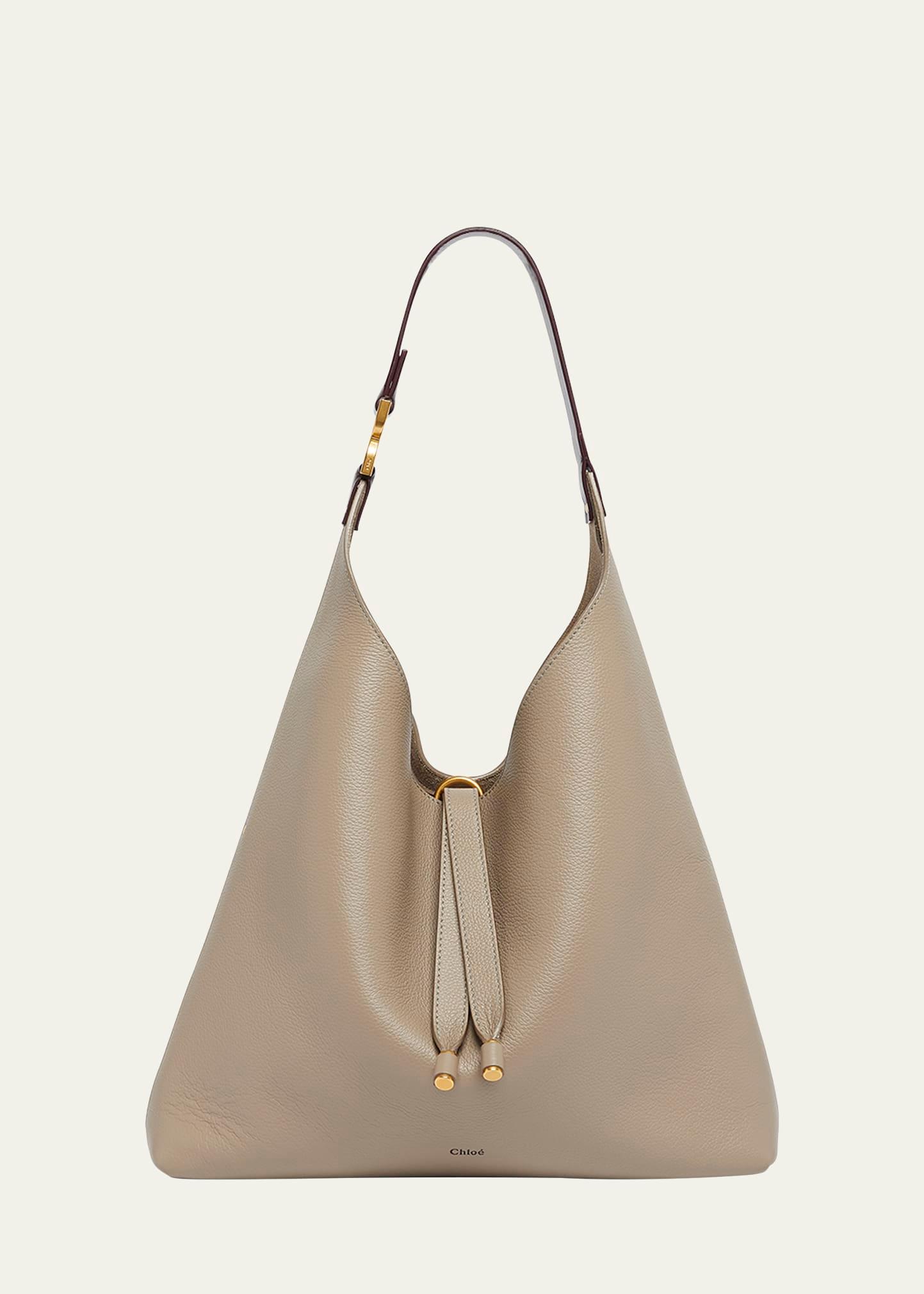 marcie hobo bag in grained leather