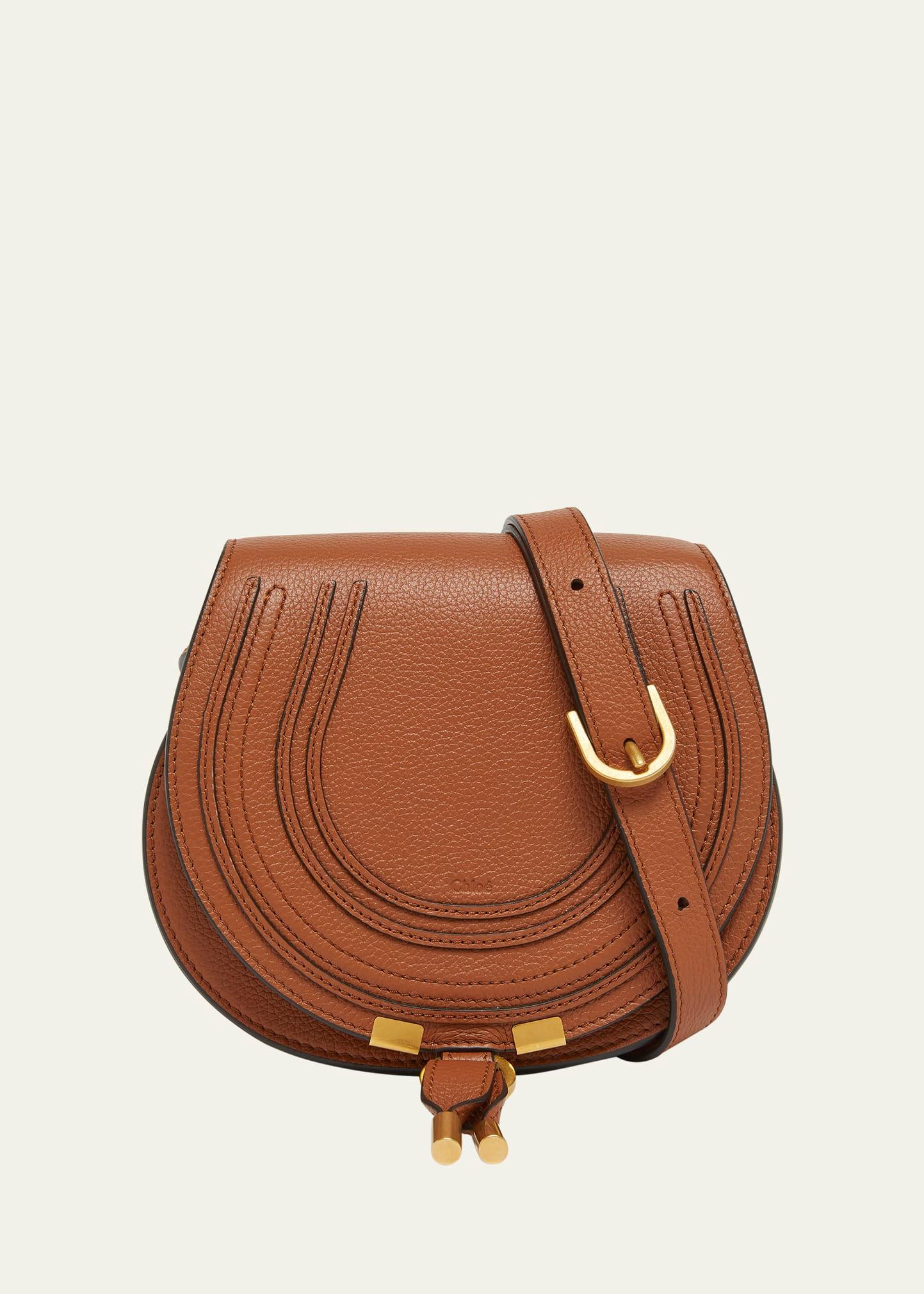 marcie small crossbody bag in grained calfskin