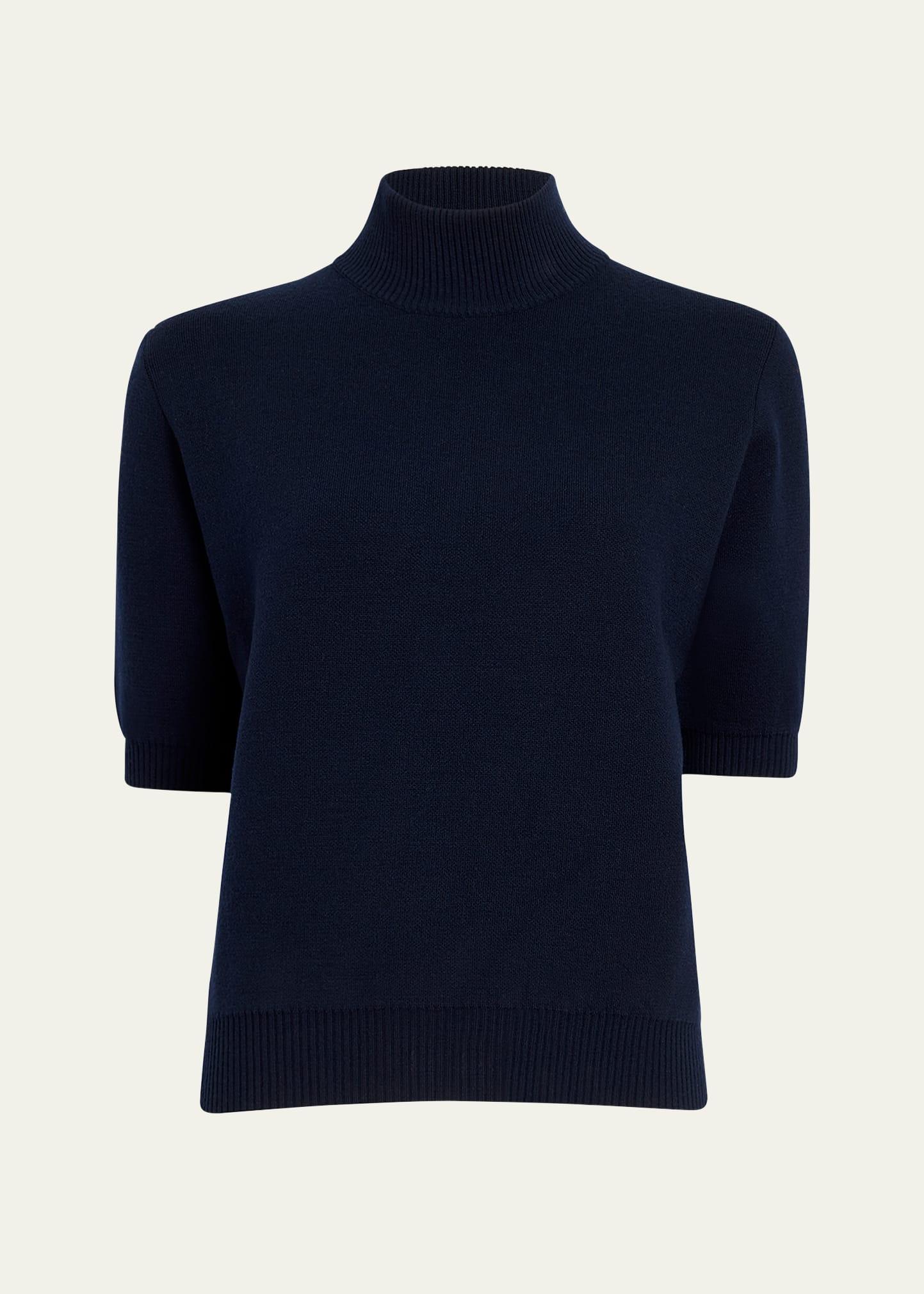 marco high-neck wool top