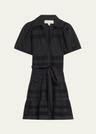 mardi embroidered short-sleeve mini dress
