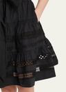 mardi embroidered short-sleeve mini dress