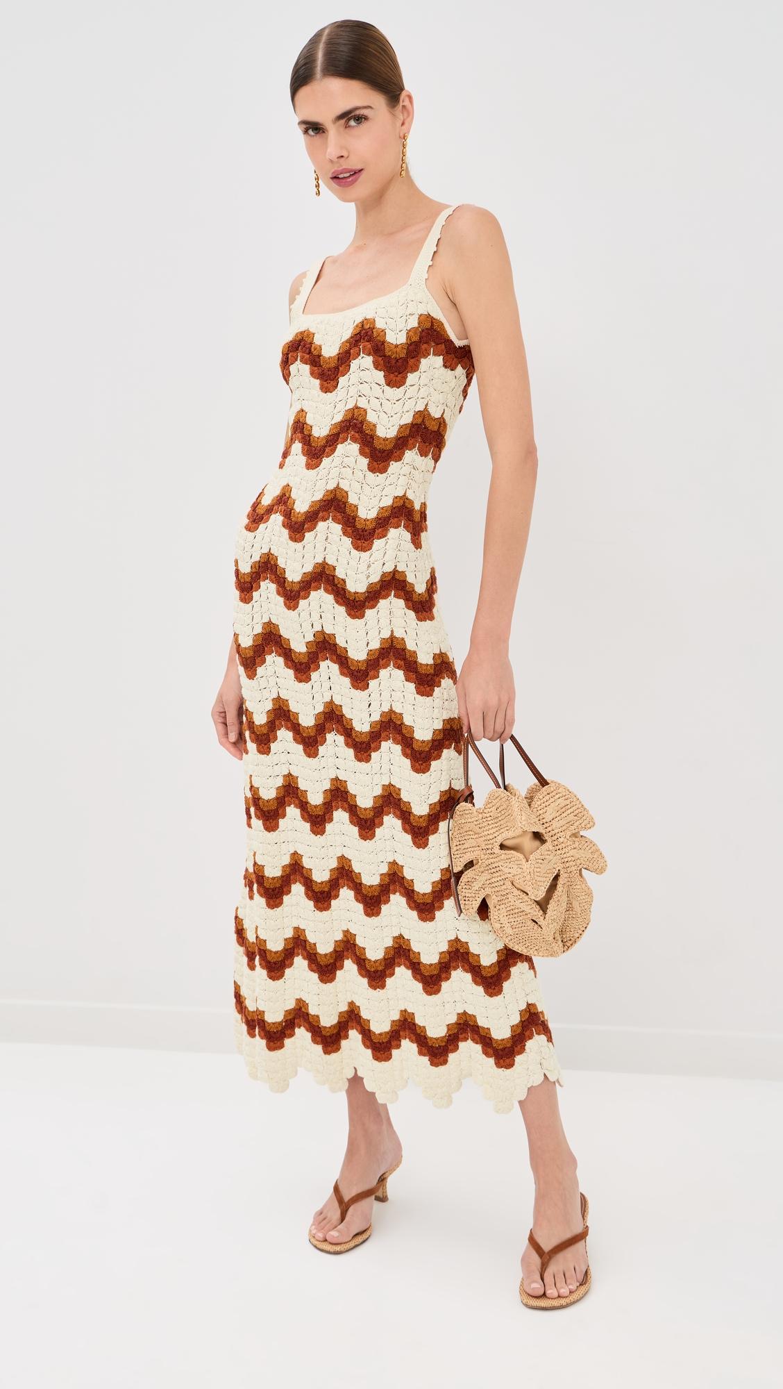 marea crochet maxi dress
