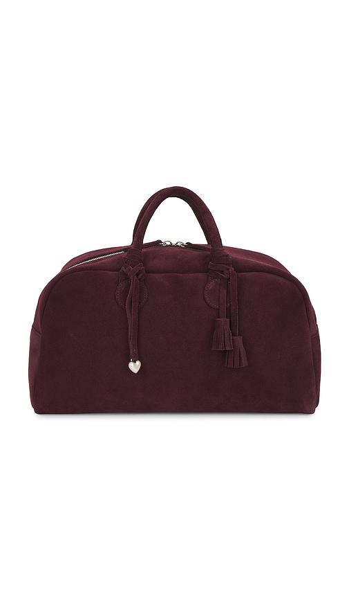 margesherwood large soft bowling bag in wine.