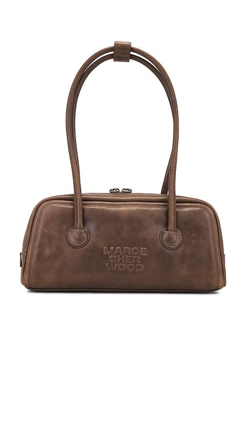 margesherwood soft boston bag in brown.