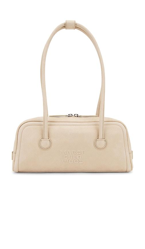 margesherwood soft boston bag in nude.