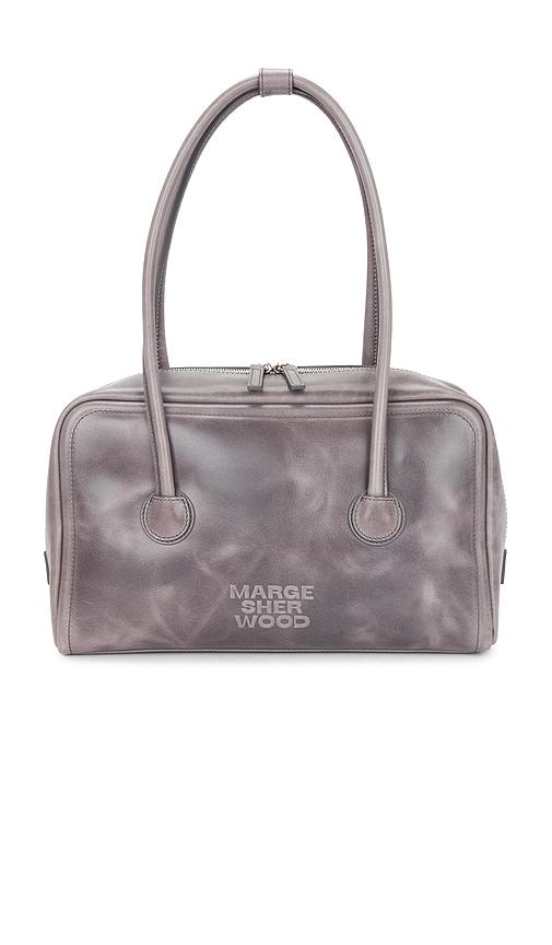 margesherwood soft boston shoulder bag in grey.