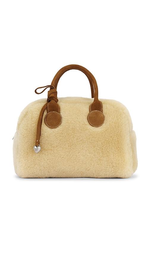 margesherwood soft bowling bag in beige.