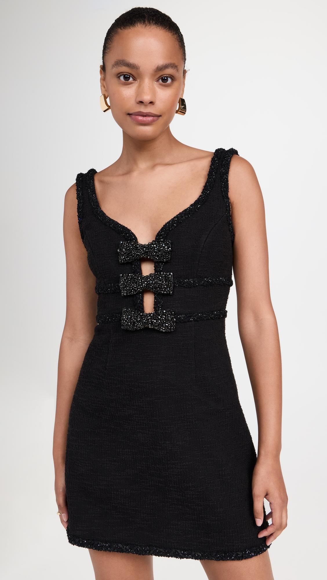 margo bow mini dress